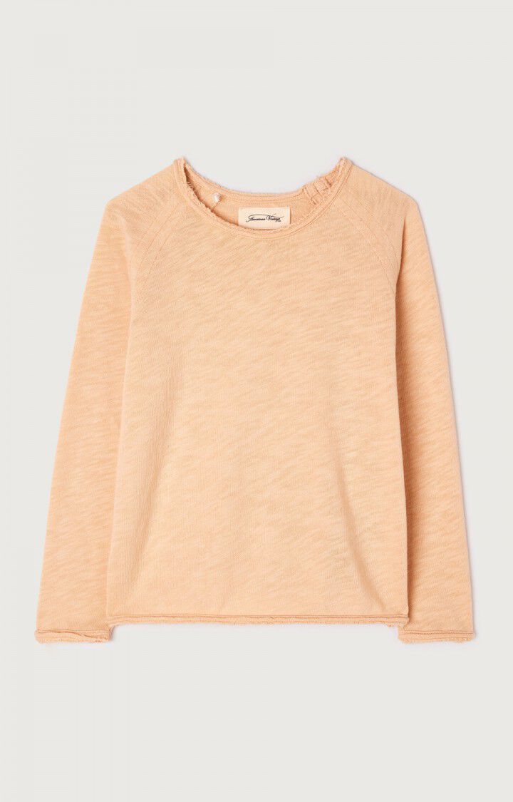 American Vintage T-shirt Enfant Sonoma - NUDE VINTAGE 46 Manches Longues Beige - H24