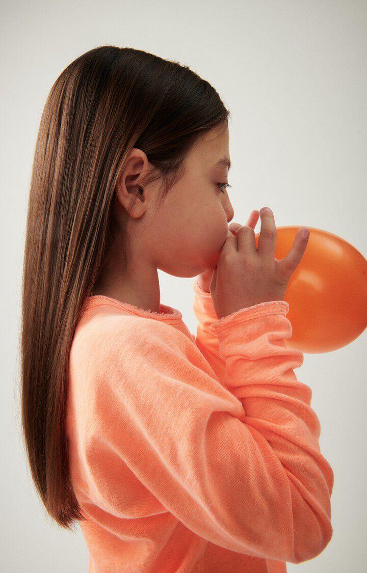 American Vintage T-shirt Enfant Sonoma - ORANGE FLUO 46 Manches Longues Orange - E24