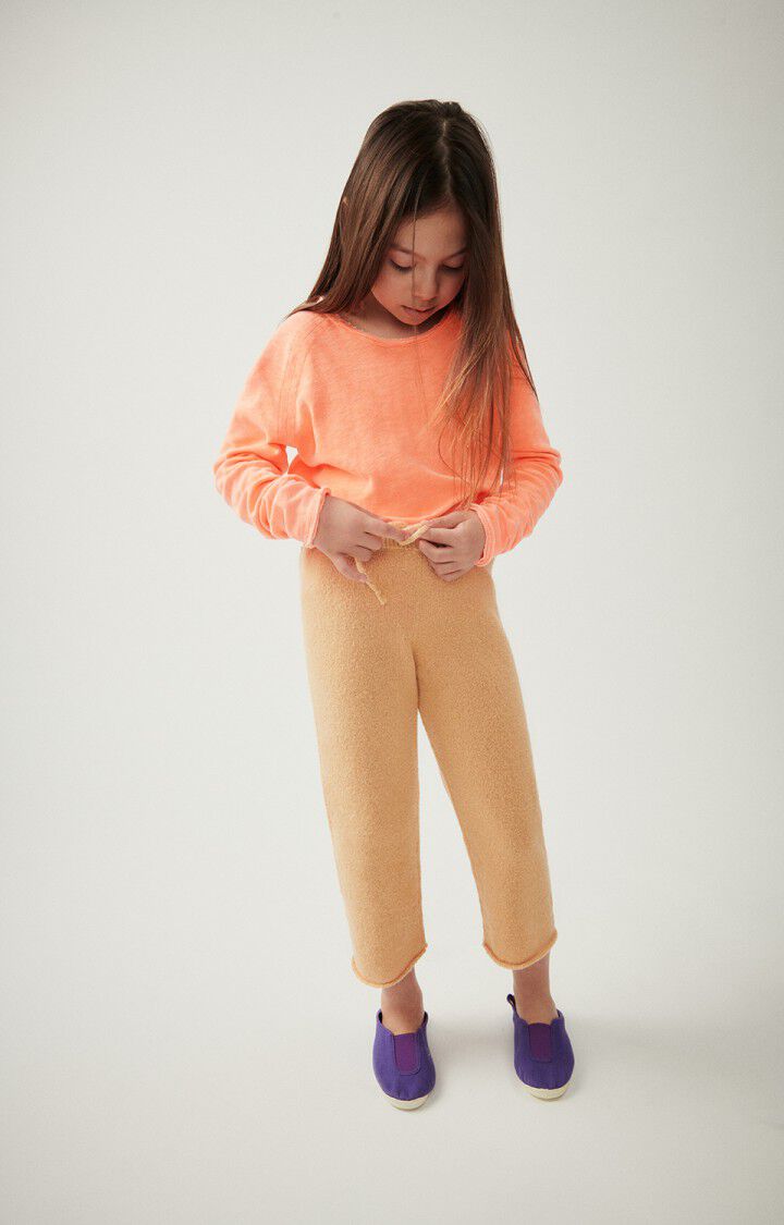 American Vintage T-shirt Enfant Sonoma - ORANGE FLUO 46 Manches Longues Orange - E24