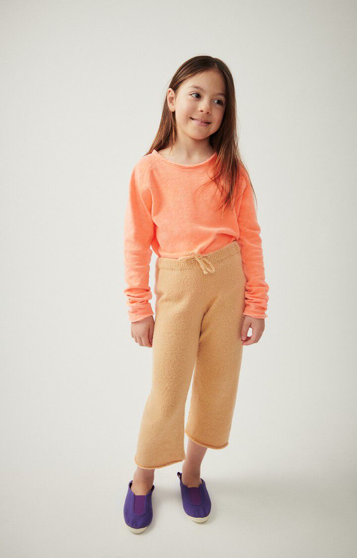 american vintage T-shirt enfant Sonoma - ORANGE FLUO 46 Manches longues Orange - E24