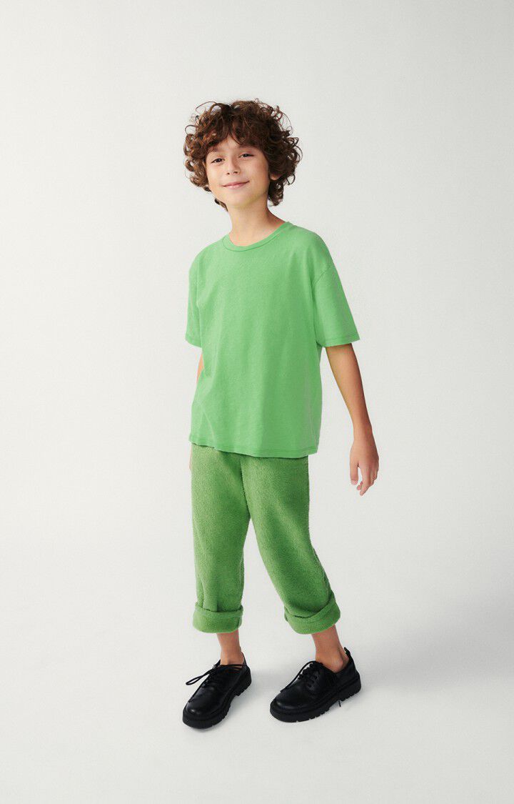 American Vintage T-shirt Enfant Sonoma - PERRUCHE FLUO 13 Manches Courtes Vert - E24