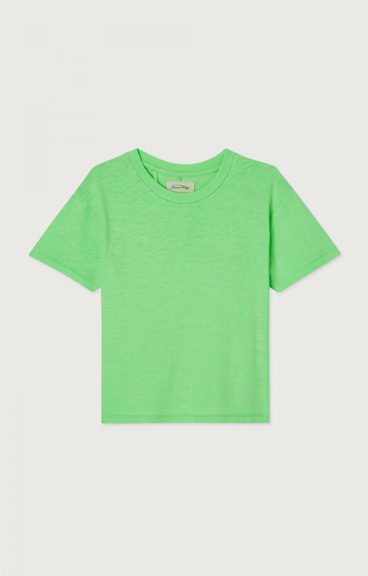 American Vintage T-shirt Enfant Sonoma - PERRUCHE FLUO 13 Manches Courtes Vert - E24
