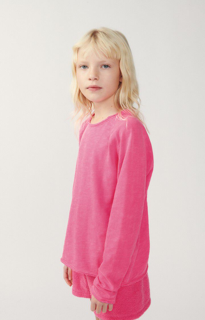 american vintage T-shirt enfant Sonoma - PINK ACID FLUO 46 Manches longues Rose - H24