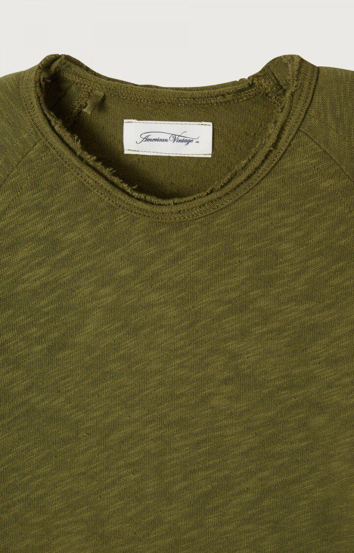 American Vintage T-shirt Enfant Sonoma - THYM VINTAGE 46 Manches Longues Vert - E25