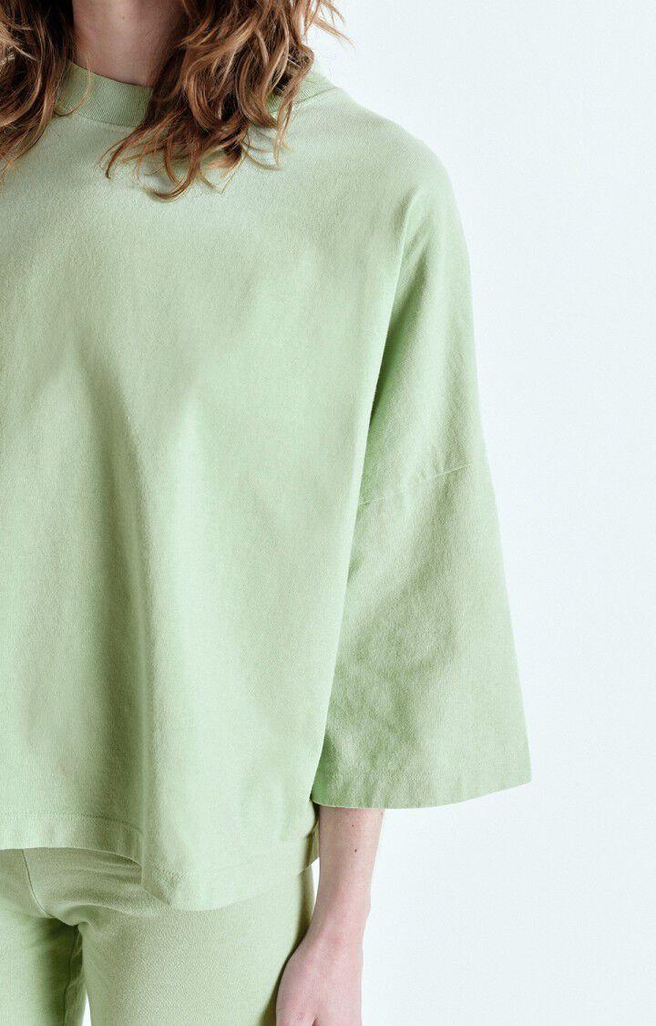 American Vintage T-shirt Femme Afoma - AMANDE VINTAGE 26 Manches Courtes Vert - E25