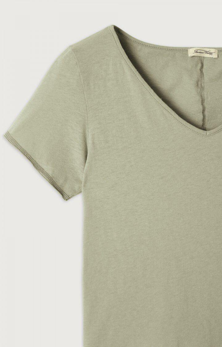 American Vintage T-shirt Femme Aksun - ARGILE 15 Manches Courtes Vert - H22