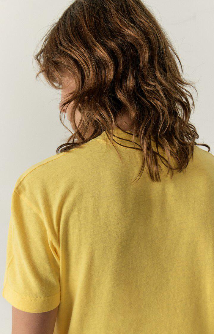 American Vintage T-shirt Femme Aksun - BRIOCHE 17 Manches Courtes Jaune - E23