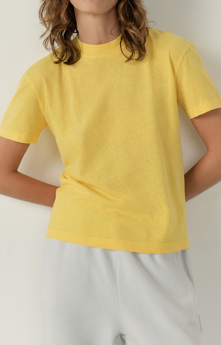 american vintage T-shirt femme Aksun - BRIOCHE 17 Manches courtes Jaune - E23