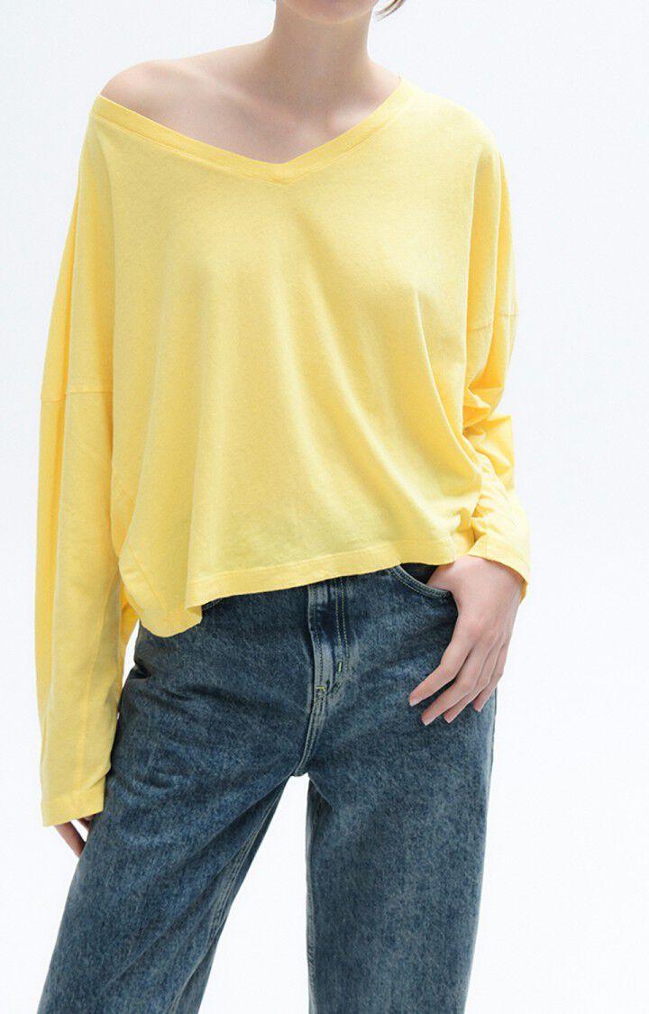 american vintage T-shirt femme Aksun - BRIOCHE 43 Manches longues Jaune - E23