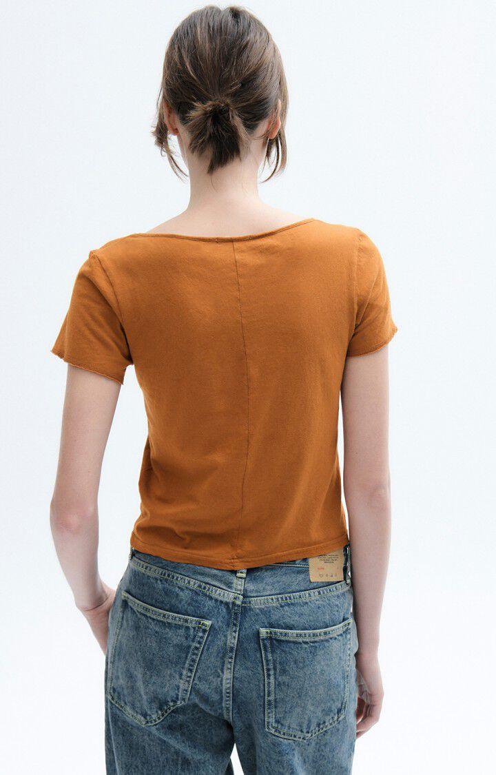 American Vintage T-shirt Femme Aksun - CEPES 15 Manches Courtes Marron - E23