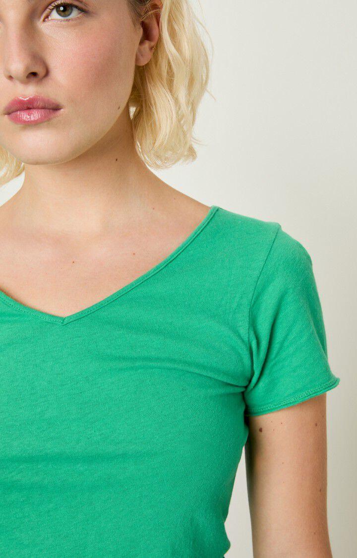 American Vintage T-shirt Femme Aksun - MACHE 15 Manches Courtes Vert - H22