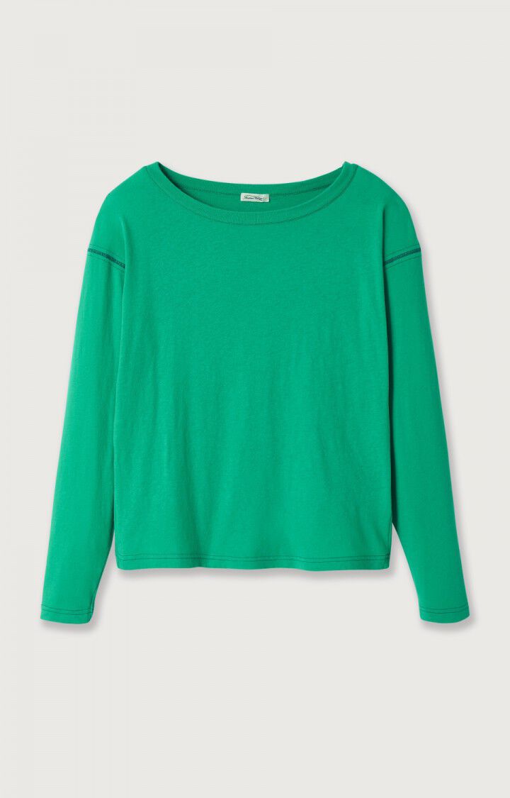 american vintage T-shirt femme Aksun - MACHE Manches longues Vert - H22B