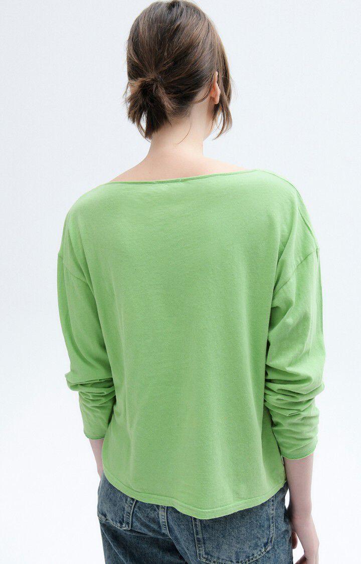American Vintage T-shirt Femme Aksun - OPALINE 53 Manches Longues Vert - E23
