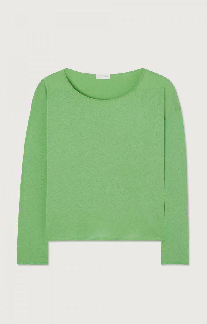 american vintage T-shirt femme Aksun - OPALINE Vert - E23B