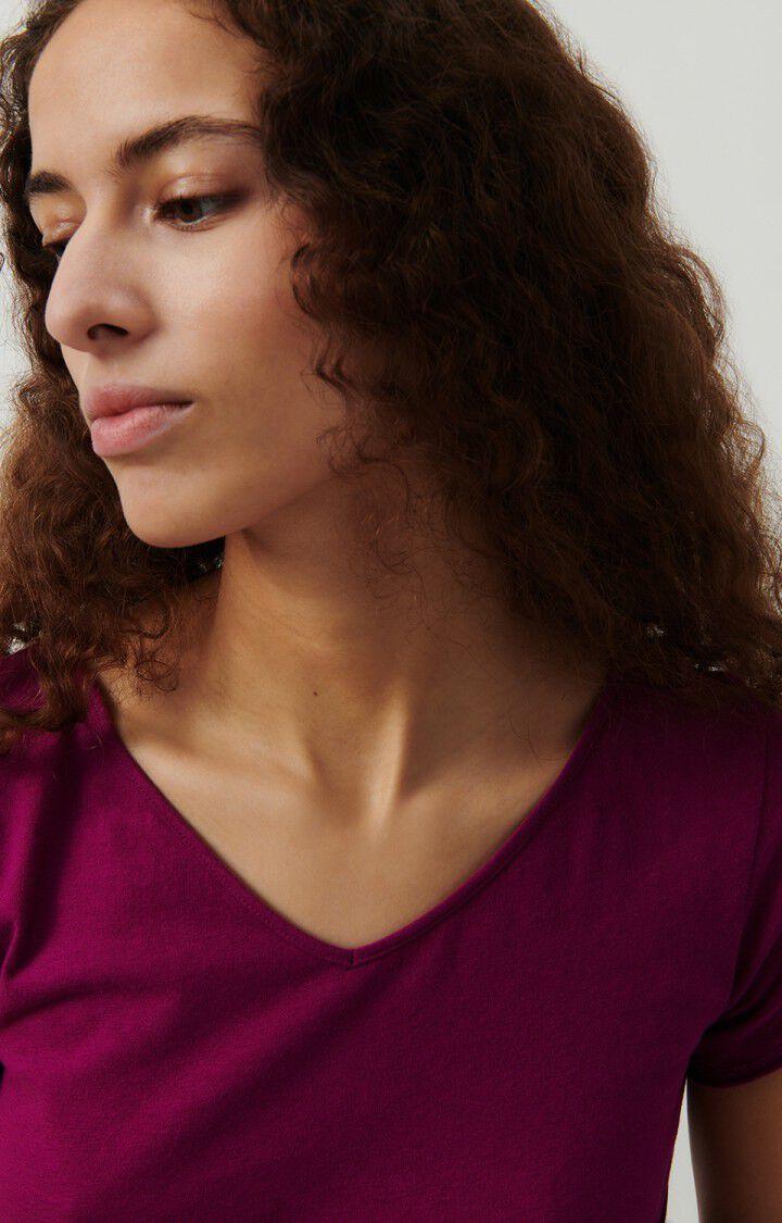 American Vintage T-shirt Femme Aksun - RAISIN VINTAGE 15 Manches Courtes Violet - E24