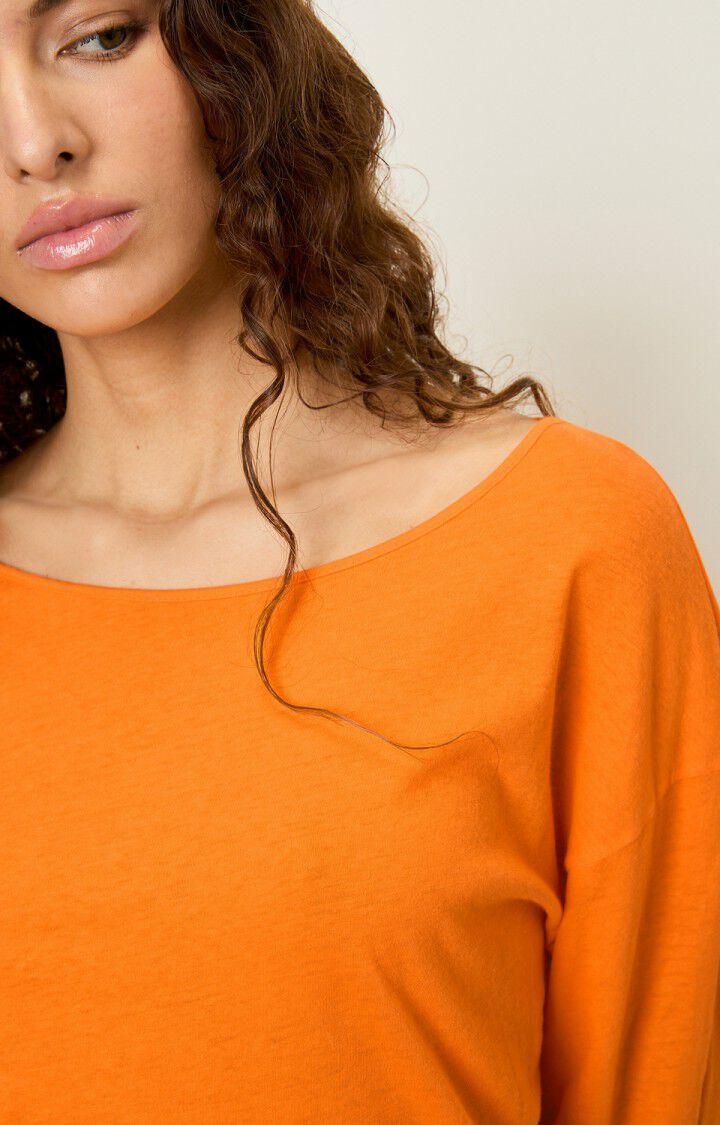 American Vintage T-shirt Femme Aksun - VITAMINES 53 Manches Longues Orange - H23