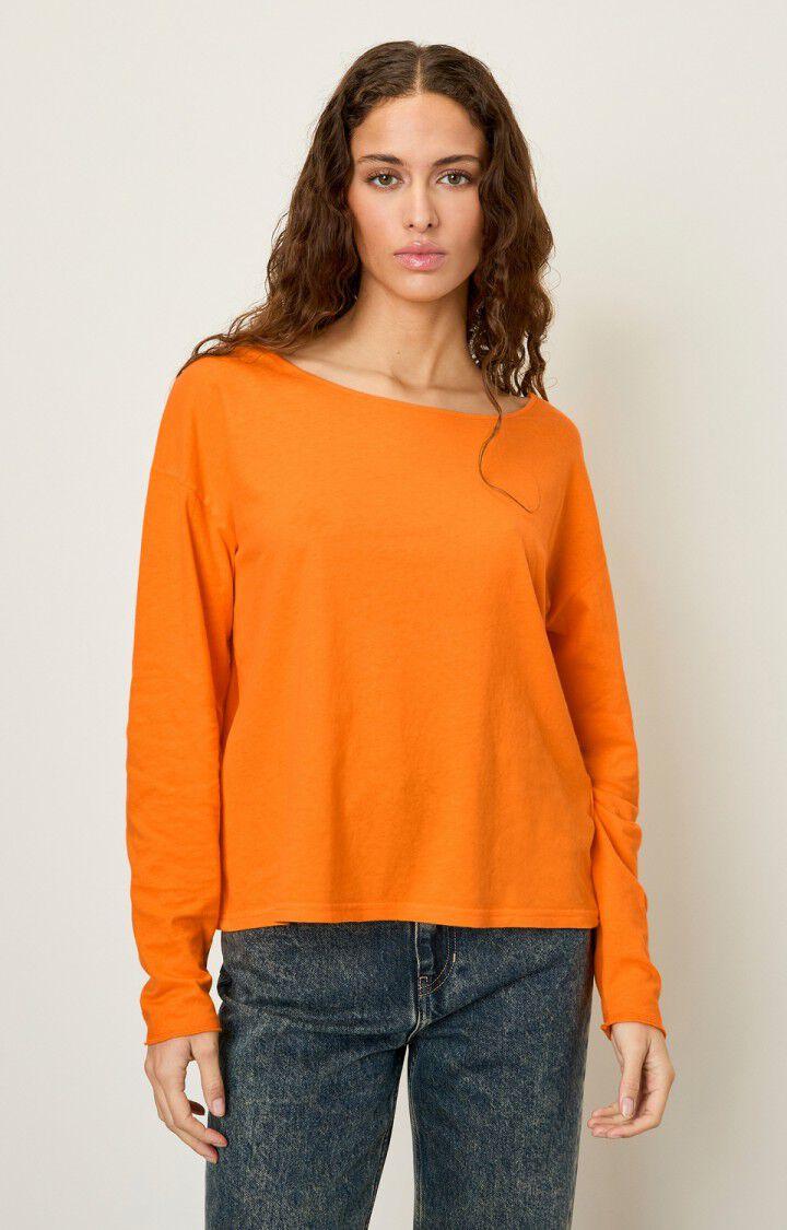 american vintage T-shirt femme Aksun - VITAMINES 53 Manches longues Orange - H23