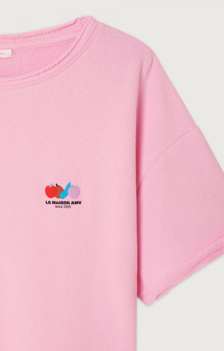 American Vintage T-shirt Femme Atubay - CANDY 17 Manches Courtes Rose - E25