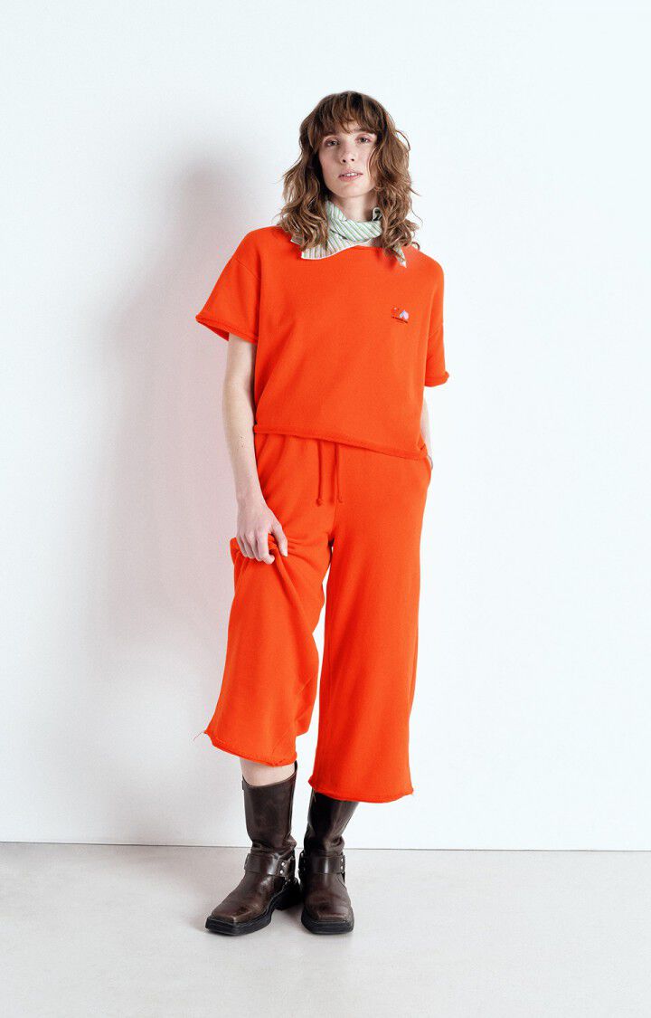 American Vintage T-shirt Femme Atubay - GASPACHO 17 Manches Courtes Rouge - E25