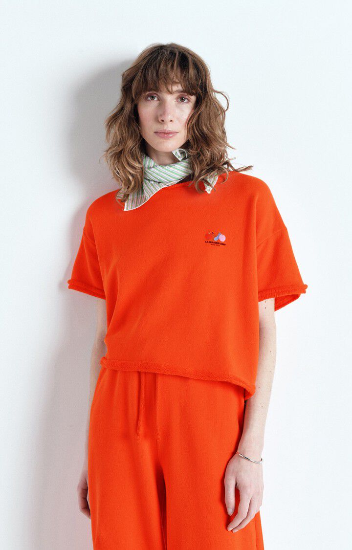 american vintage T-shirt femme Atubay - GASPACHO 17 Manches courtes Rouge - E25