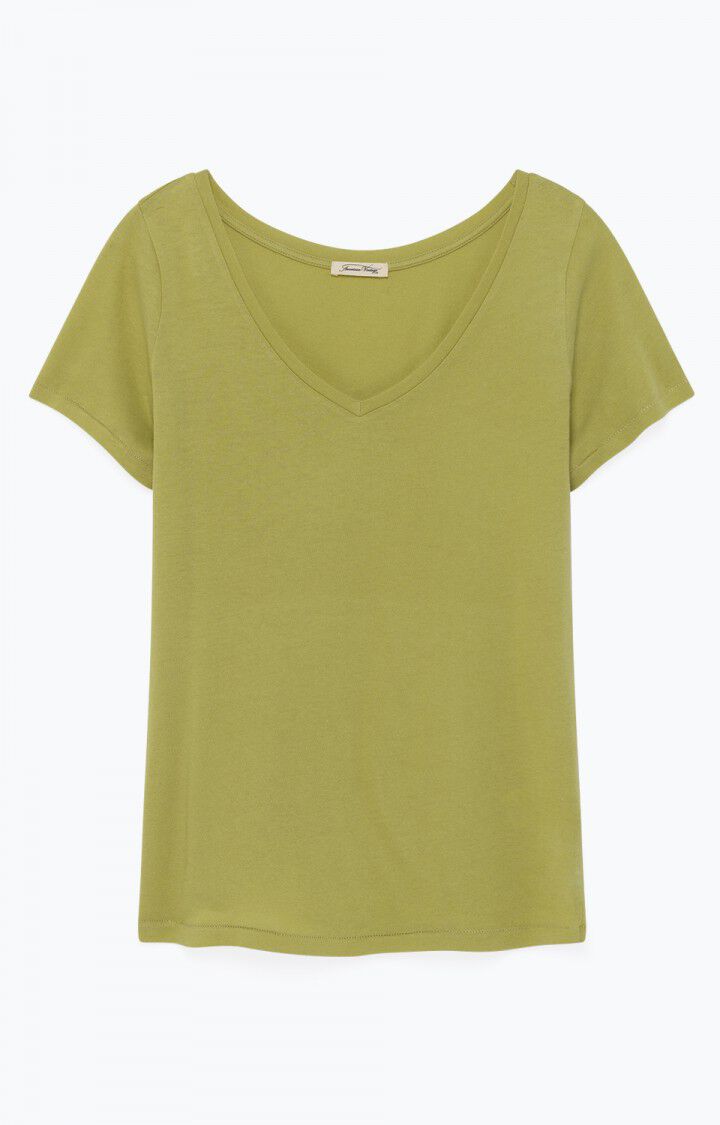 American Vintage T-shirt Femme Bipcat - ANIS Vert - H19