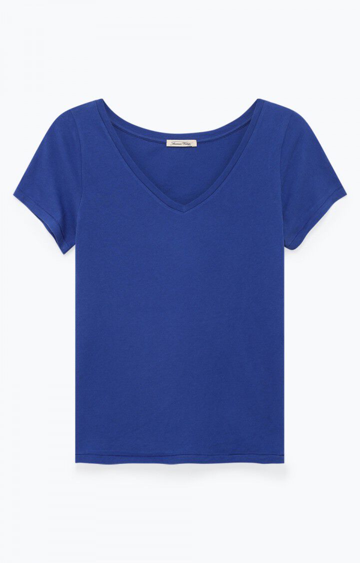 american vintage T-shirt femme Bipcat - TOPAZE Bleu - E19