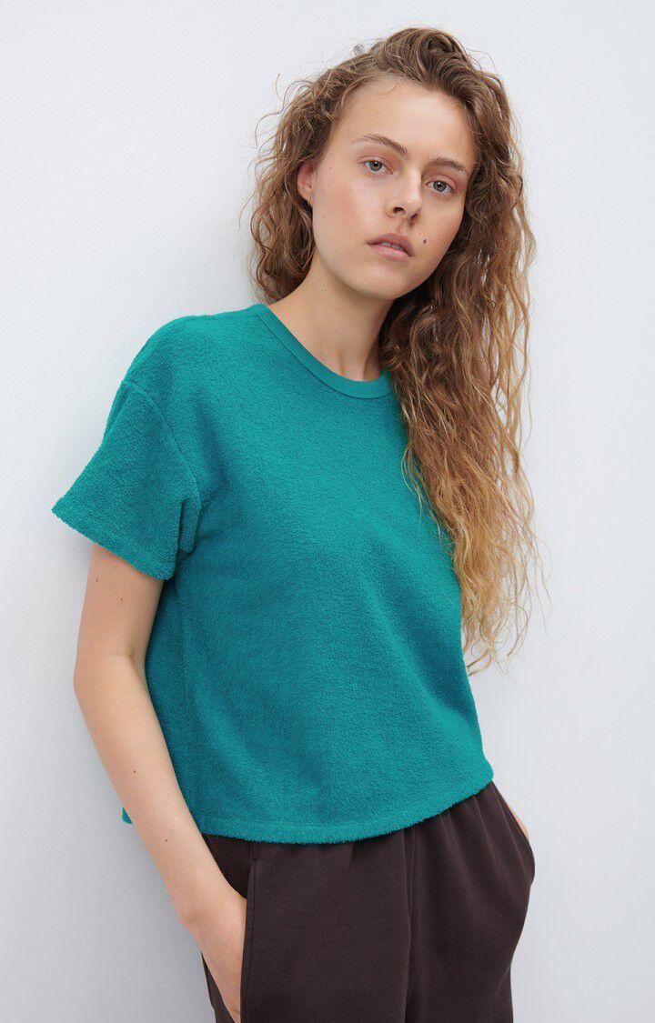 american vintage T-shirt femme Bobypark - PAON 13 Manches courtes Bleu - H24