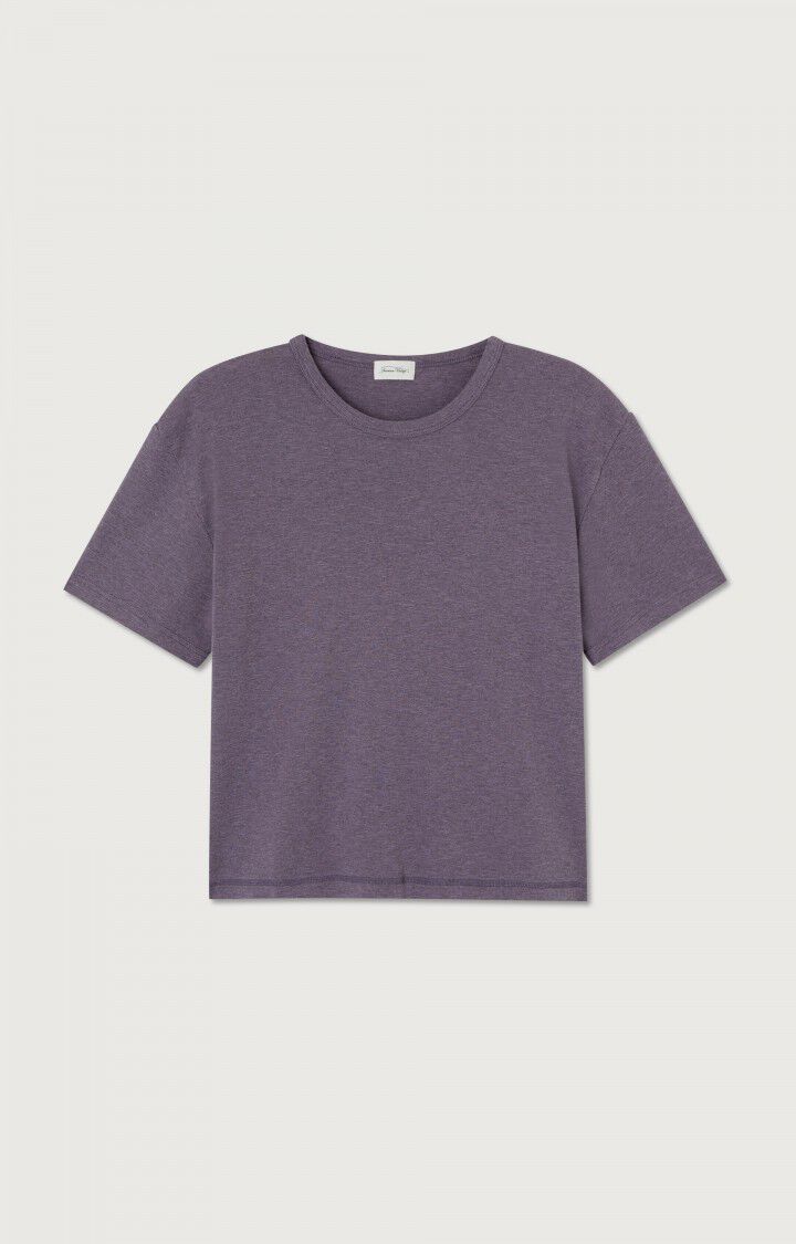 american vintage T-shirt femme Bozy - FIGUE CHINE 20 Manches courtes Violet - E23B