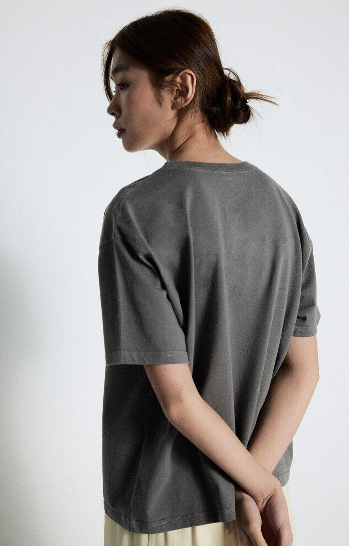 American Vintage T-shirt Femme Fizvalley - ACIER VINTAGE 19 Manches Courtes Gris - E25