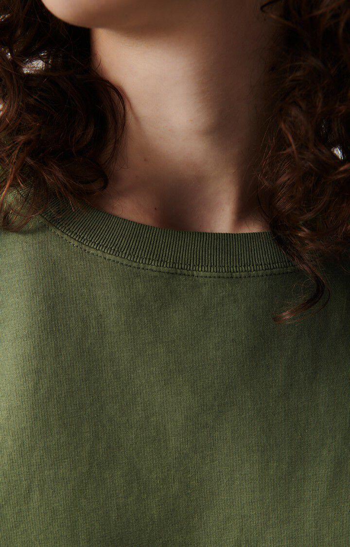 American Vintage T-shirt Femme Fizvalley - ARMY VINTAGE 19 Manches Courtes Vert - E24