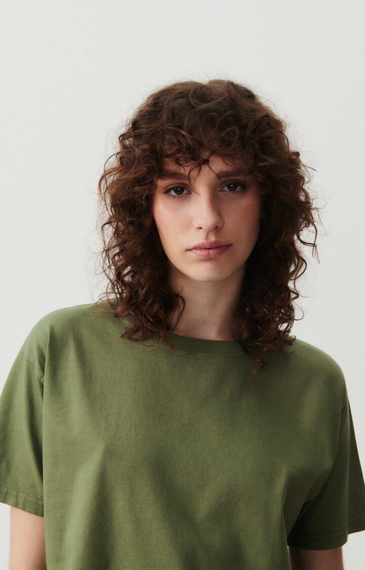 American Vintage T-shirt Femme Fizvalley - ARMY VINTAGE 19 Manches Courtes Vert - E24