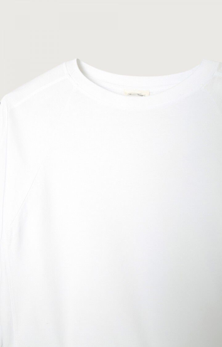 American Vintage T-shirt Femme Fizvalley - BLANC 32 Manches Longues Blanc - E23B