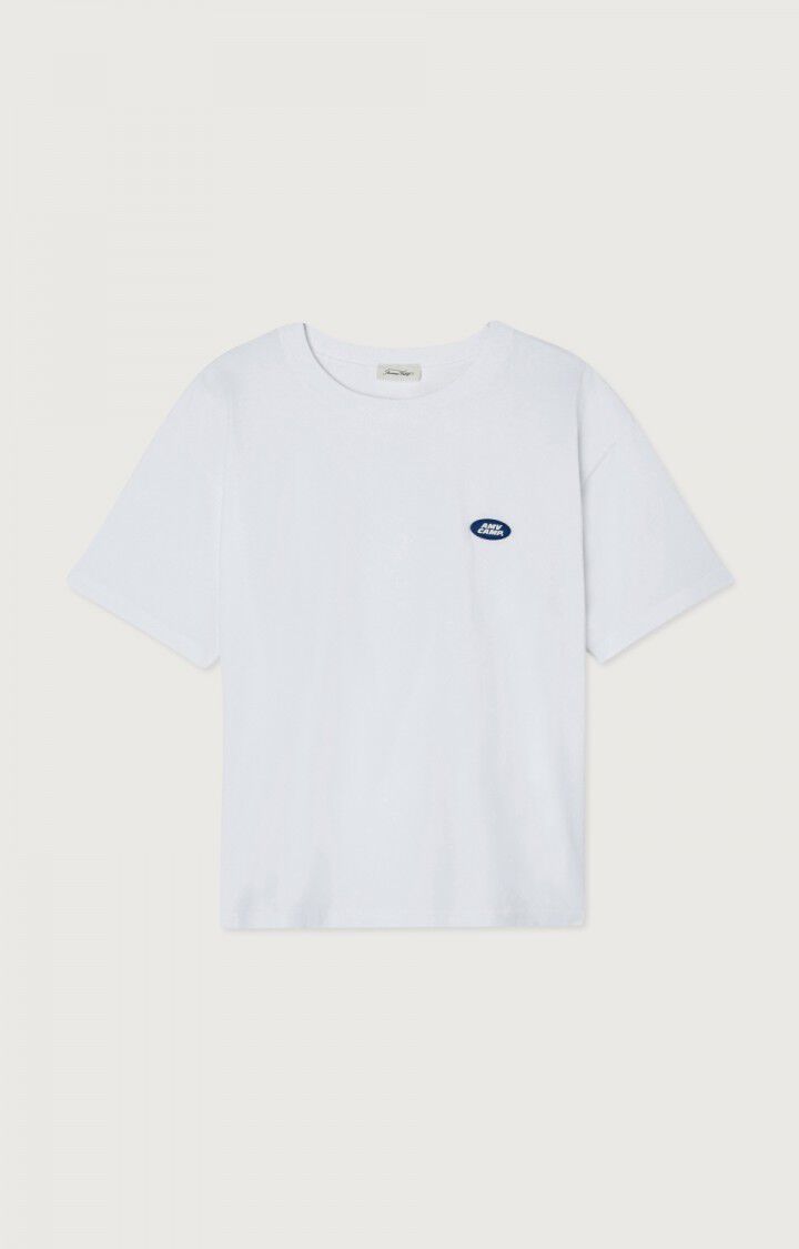 american vintage T-shirt femme Fizvalley - BLANC Blanc - E23B
