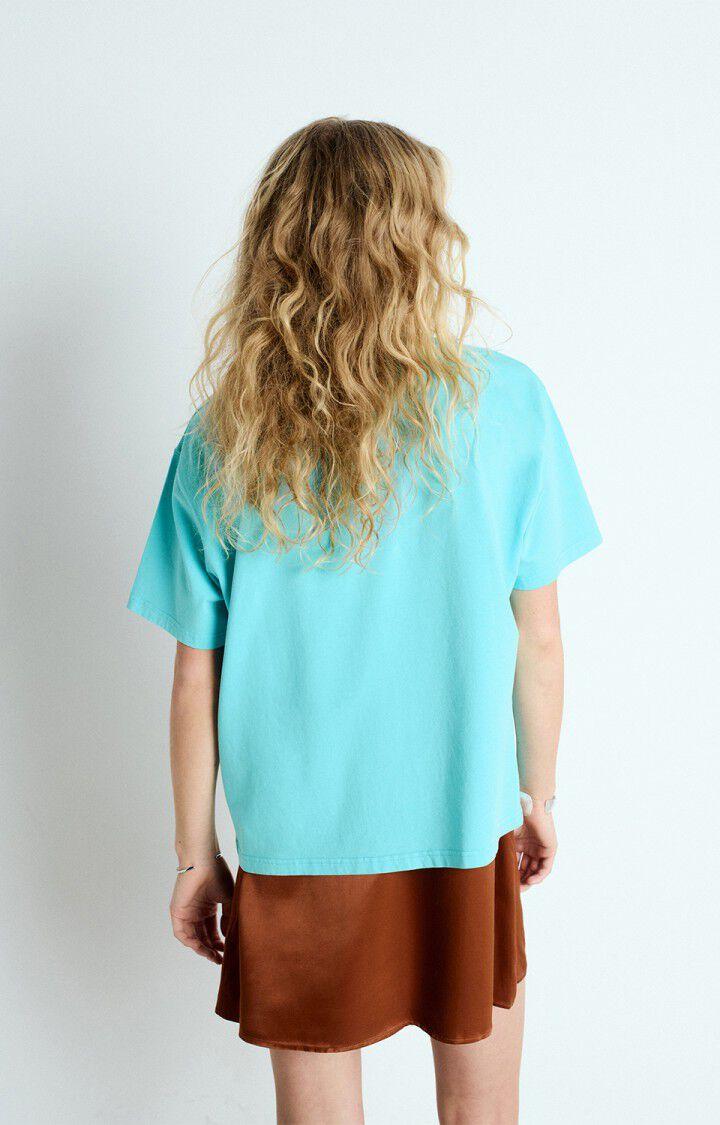 American Vintage T-shirt Femme Fizvalley - CARAIBES VINTAGE 19 Manches Courtes Bleu - E25