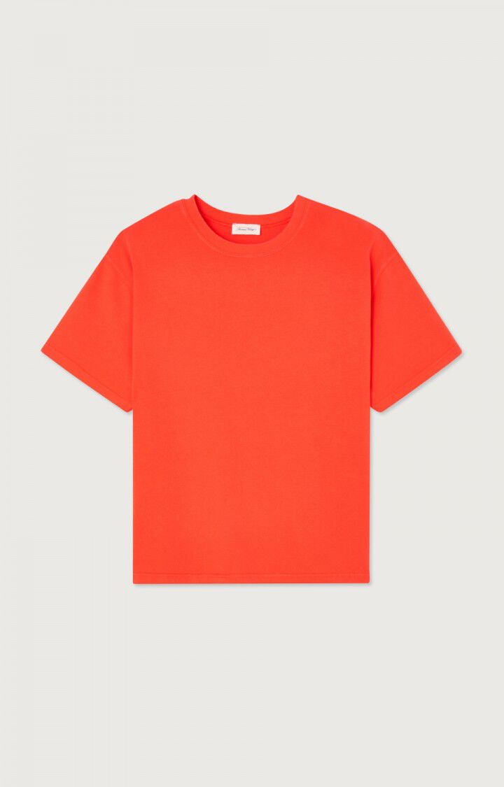 american vintage T-shirt femme Fizvalley - ECARLATE VINTAGE Manches courtes Orange - E23B