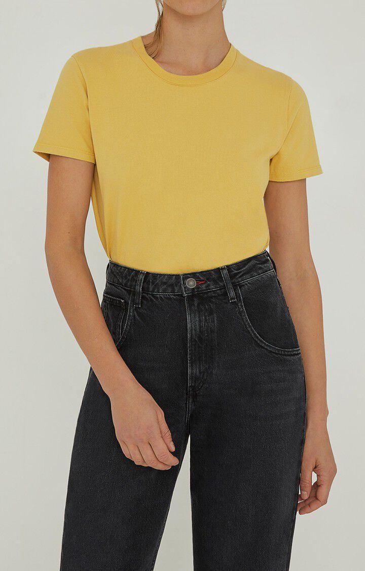 american vintage T-shirt femme Fizvalley - EPI VINTAGE Manches courtes Jaune - H19