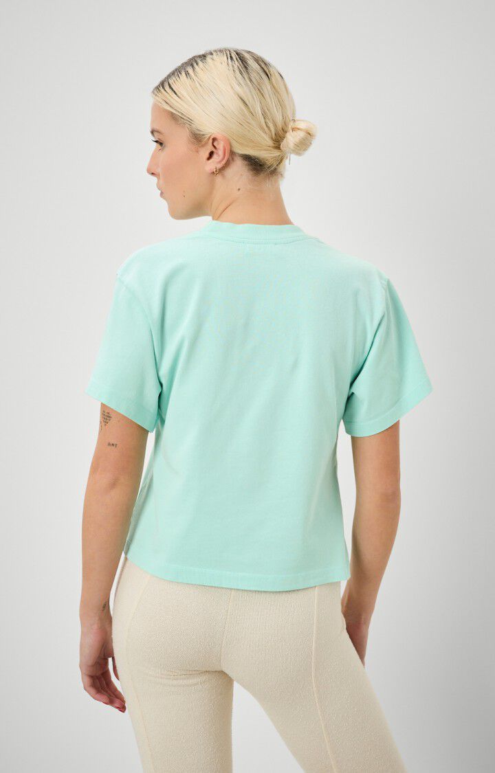 American Vintage T-shirt Femme Fizvalley - LAGON VINTAGE Bleu - E22