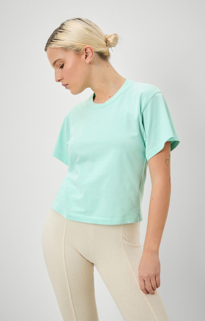american vintage T-shirt femme Fizvalley - LAGON VINTAGE Bleu - E22