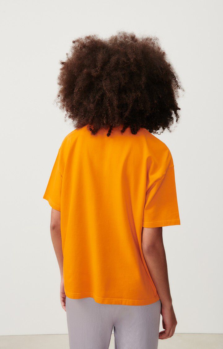 American Vintage T-shirt Femme Fizvalley - NECTARINE VINTAGE 19 Manches Courtes Orange - H23