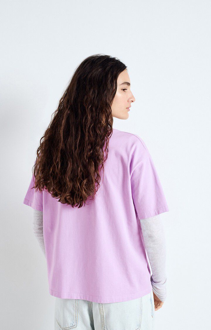 American Vintage T-shirt Femme Fizvalley - PARME VINTAGE 19 Manches Courtes Violet - E25