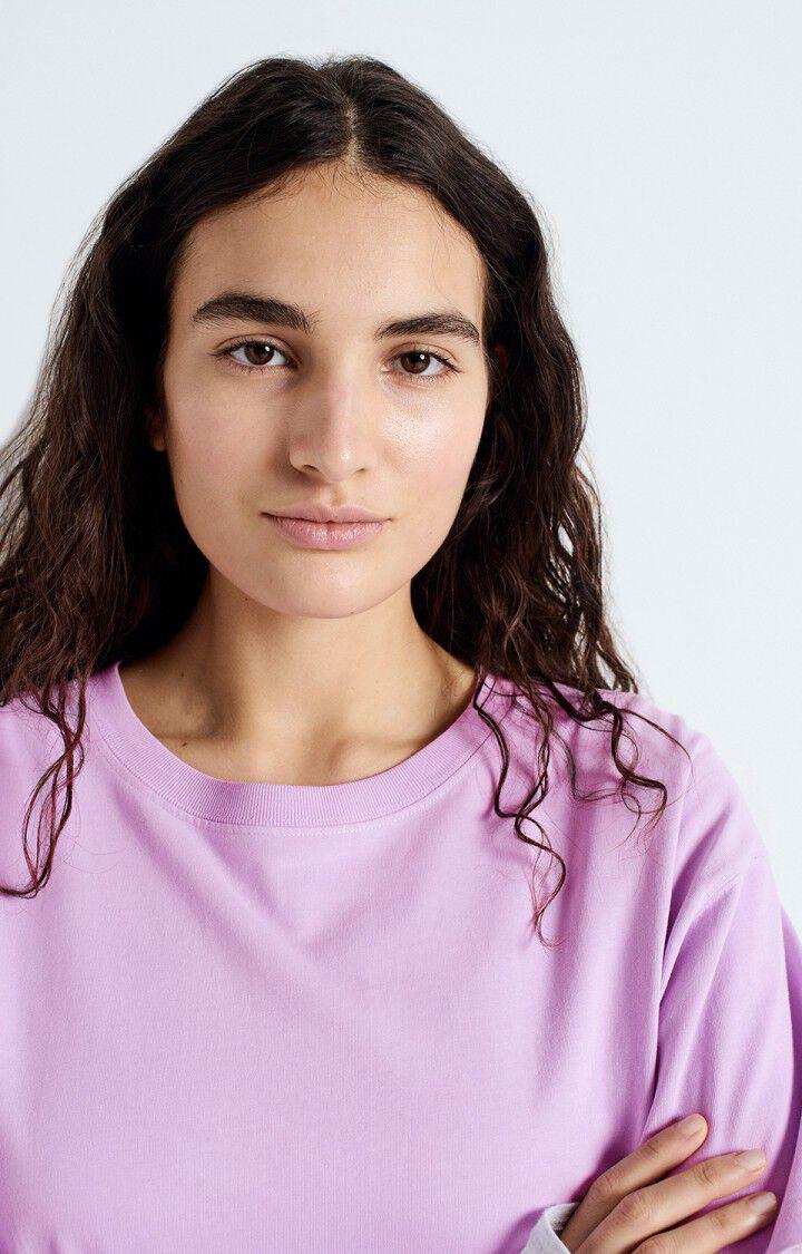 American Vintage T-shirt Femme Fizvalley - PARME VINTAGE 19 Manches Courtes Violet - E25