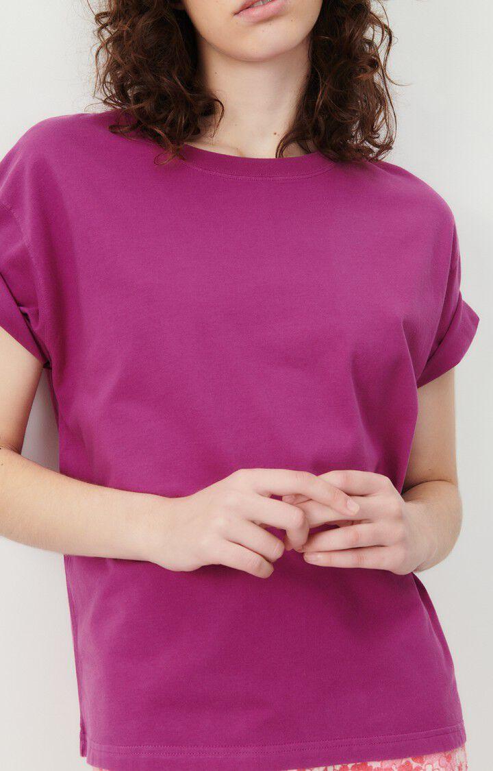 American Vintage T-shirt Femme Fizvalley - RAISIN VINTAGE 19 Manches Courtes Violet - E24