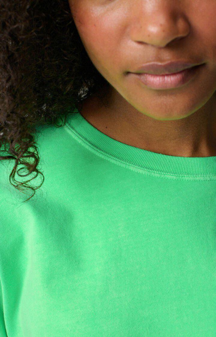 American Vintage T-shirt Femme Fizvalley - VERT FLUO 19 Manches Courtes Vert - E25