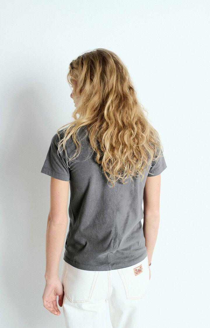 American Vintage T-shirt Femme Gamipy - ACIER 16 Manches Courtes Gris - E25