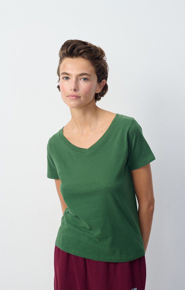 american vintage T-shirt femme Gamipy - BASILIC 16 Manches courtes Vert - H24