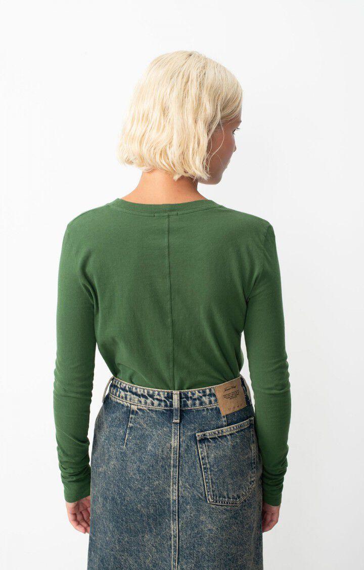 American Vintage T-shirt Femme Gamipy - BASILIC 63 Manches Longues Vert - H24