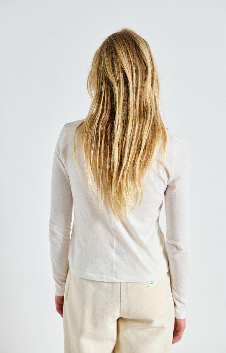 American Vintage T-shirt Femme Gamipy - BLANC 63 Manches Longues Blanc - E25