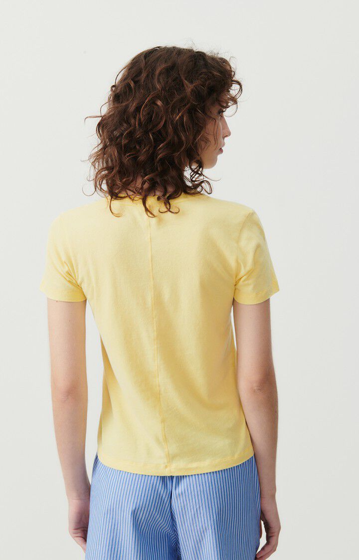 American Vintage T-shirt Femme Gamipy - CITRONNADE 16 Manches Courtes Jaune - E24