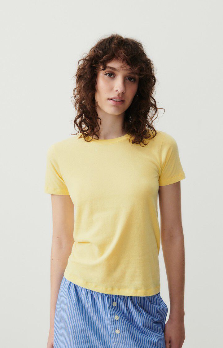american vintage T-shirt femme Gamipy - CITRONNADE 16 Manches courtes Jaune - E24