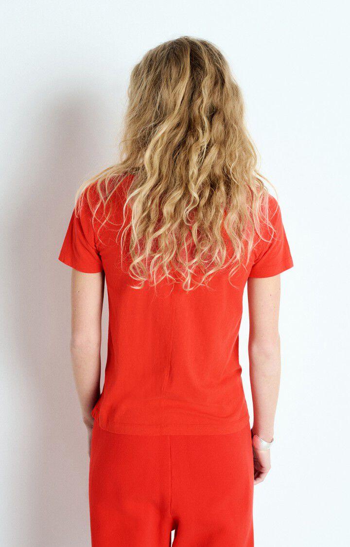 American Vintage T-shirt Femme Gamipy - FRAISE 16 Manches Courtes Rouge - E25